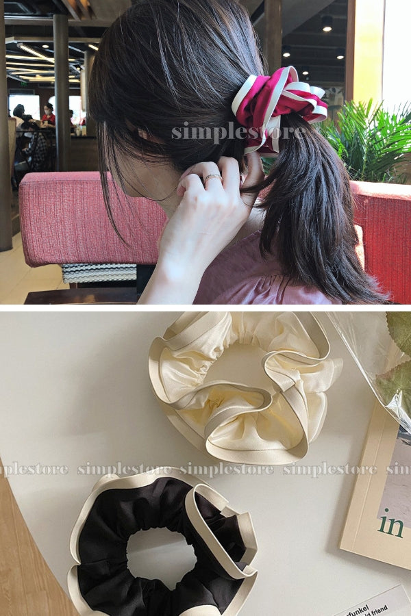 A163 - Dây buộc Fresh and elegant Korea silk fabric hair rope