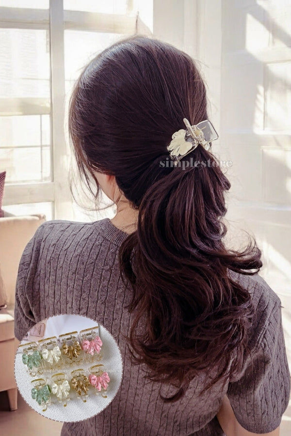 A207 - Càng cua Bella haircaught with Korea glass sense bow