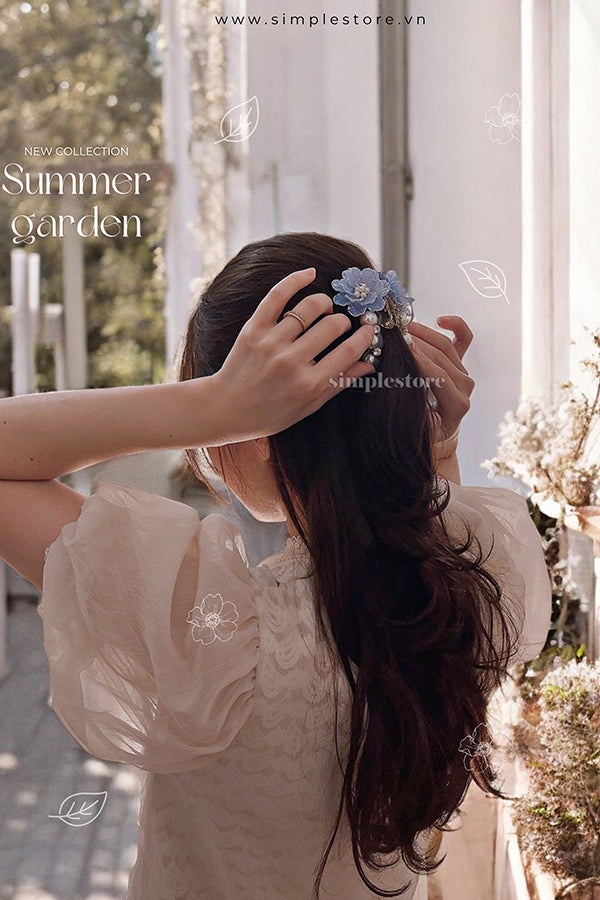 A220 - Cặp dọc Pastel Fritta flower with light cubic Pin