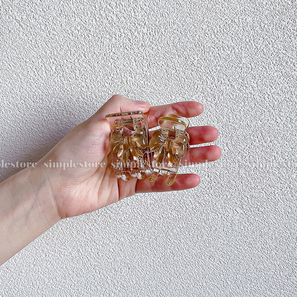 A207 - Càng cua Bella haircaught with Korea glass sense bow