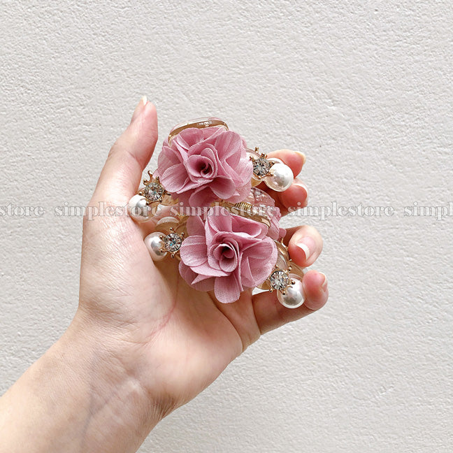 A200 - Cặp dọc Gorgeous Flower with crown Pin