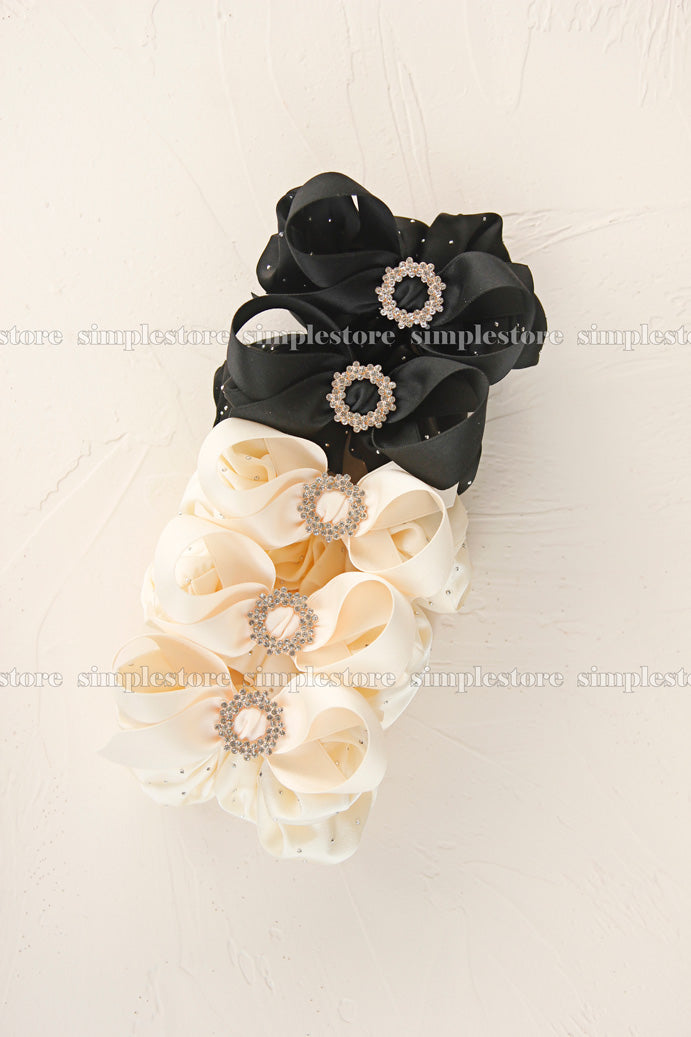 A165 - Dây buộc Bright starry Korea silk fabric hair rope