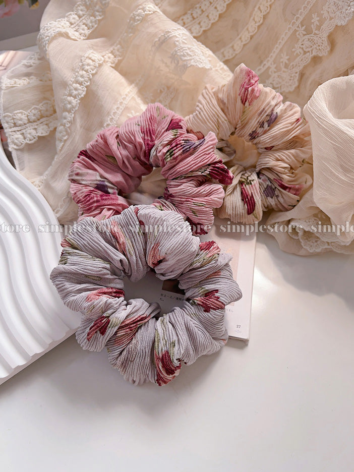 A212 - Dây buộc Vintage romantic floral hair rope