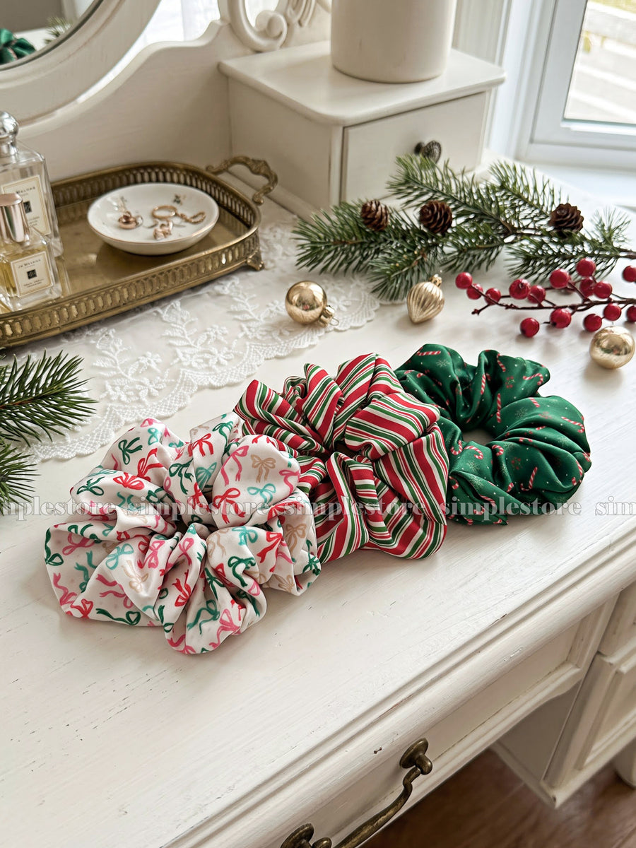 A264 - Dây buộc Xmas holiday scrunchies