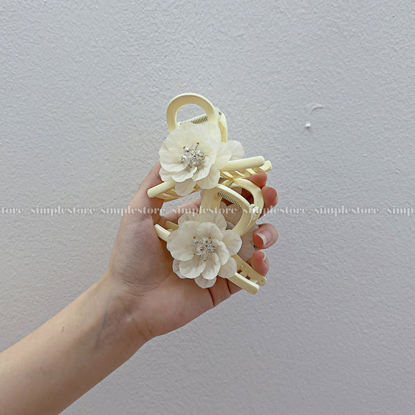 A256 - Kẹp tóc La Rose crystal blooming hair claw