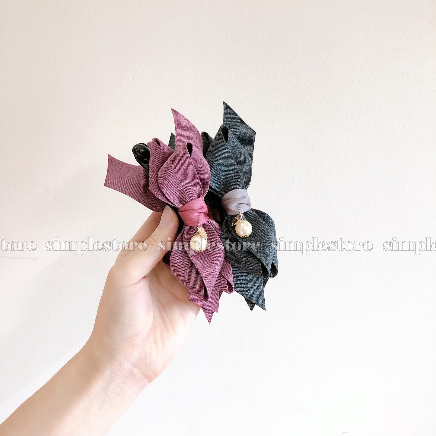 T16042 - Cặp dọc Danna Autumn Banana Ribbon Pin - Simple Store