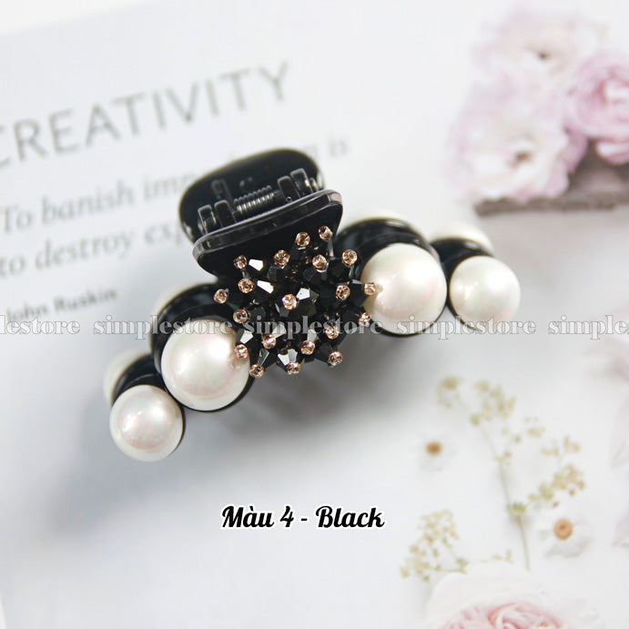T22126 - Cặp dọc Crystal flower Tongs pin