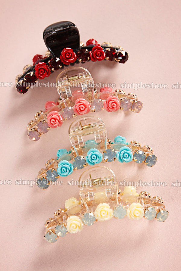 T22104 - Cặp dọc Ava Tiny flower Tongs pin