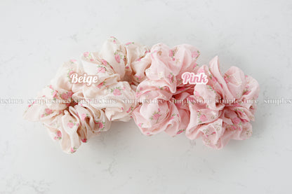 A187 - Dây buộc Sweet floral embroidery hair rope