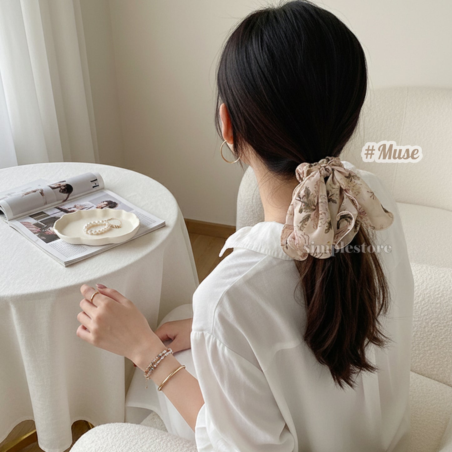 A164 - Dây buộc Muse flower hair rope