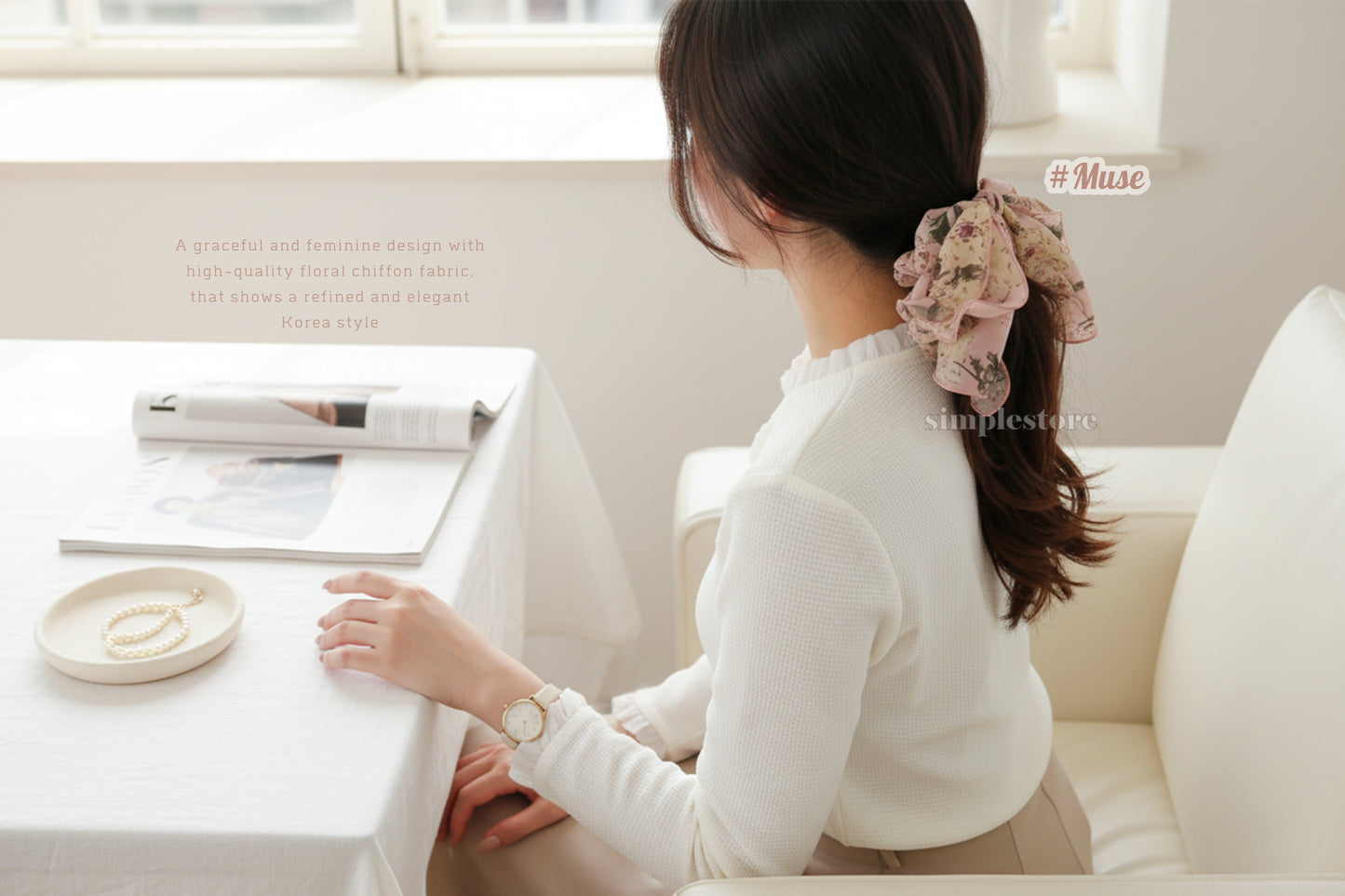 A164 - Dây buộc Muse flower hair rope