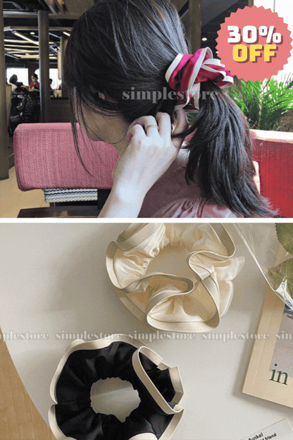 A163 - Dây buộc Fresh and elegant Korea silk fabric hair rope