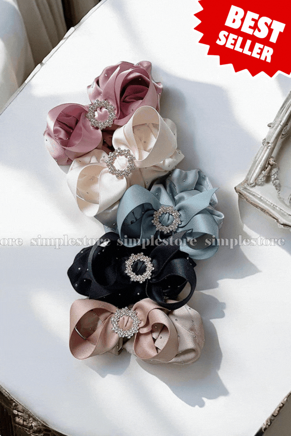 A165 - Dây buộc Bright starry Korea silk fabric hair rope