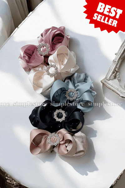 A165 - Dây buộc Bright starry Korea silk fabric hair rope
