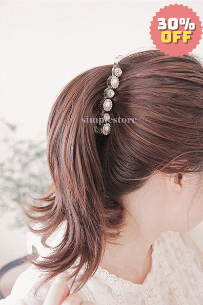 A184 - Cặp dọc Grace Tienne pearl Banana pin (Queen size)