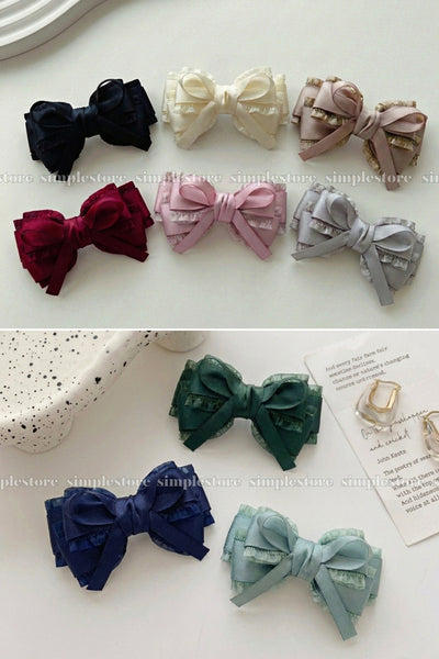 A242 - Kẹp bấm nơ Aurélie signature hairbow, high-grade and elegant