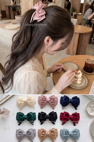 A242 - Kẹp bấm nơ Aurélie signature hairbow, high-grade and elegant