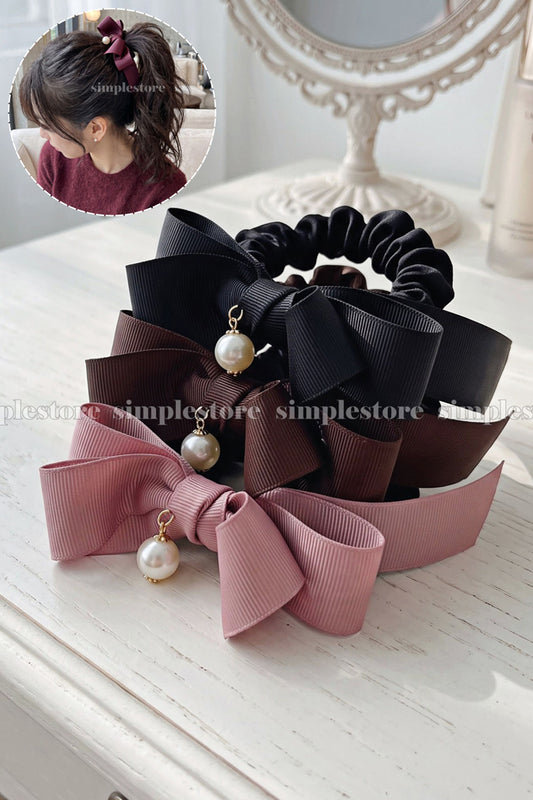 A251 - Dây buộc Parisian elegant bow hair rope