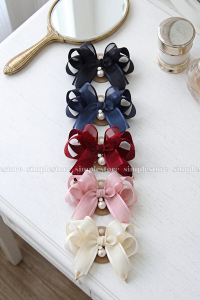 A258 - Kẹp bấm nơ Coquette daily shine layered hairbow