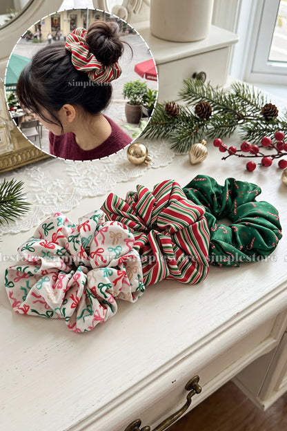 A264 - Dây buộc Xmas holiday scrunchies