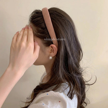 A236 - Bờm cài tóc Korean style retro trendy solid color everyday headband
