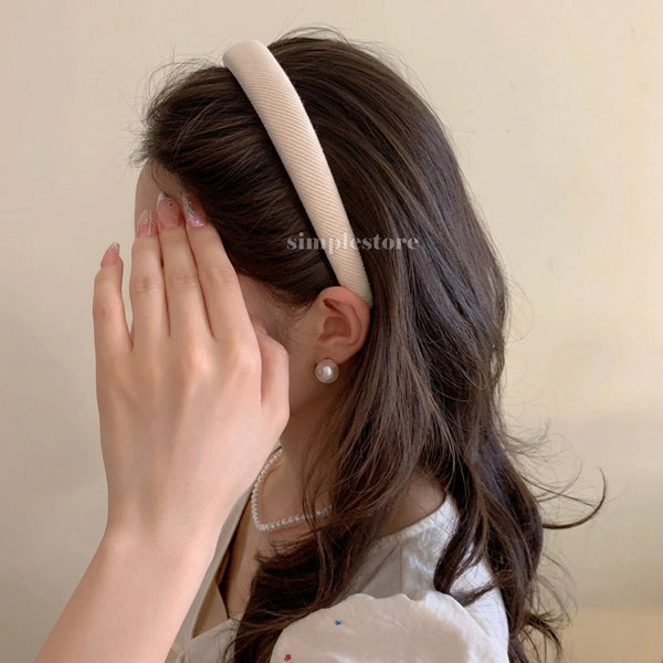 A236 - Bờm cài tóc Korean style retro trendy solid color everyday headband