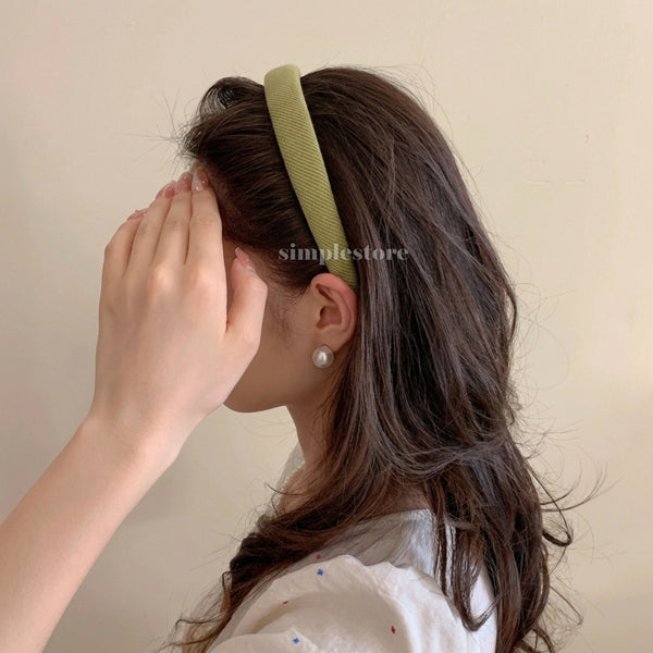 A236 - Bờm cài tóc Korean style retro trendy solid color everyday headband