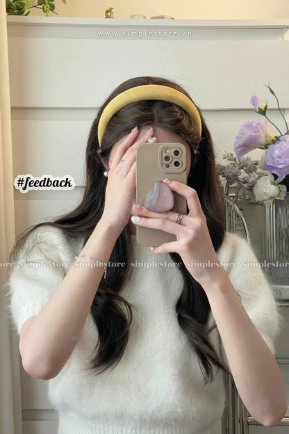 A236 - Bờm cài tóc Korean style retro trendy solid color everyday headband