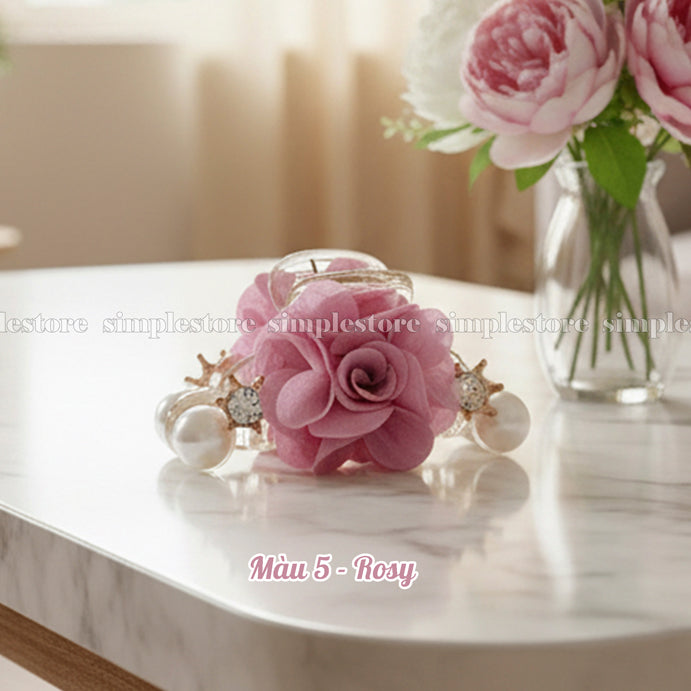 A200 - Cặp dọc Gorgeous Flower with crown Pin