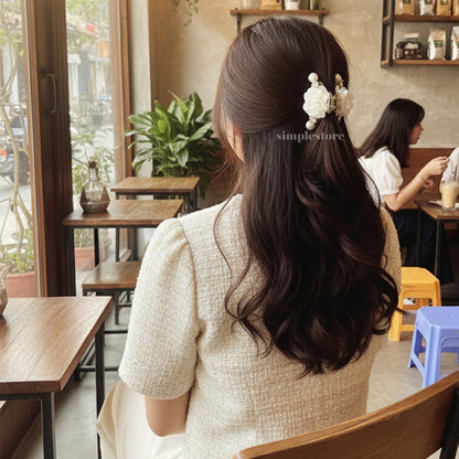 A200 - Cặp dọc Gorgeous Flower with crown Pin