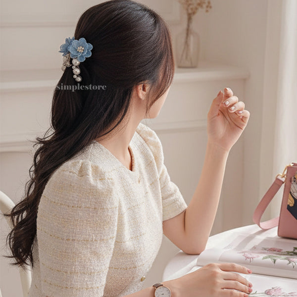 A220 - Cặp dọc Pastel Fritta flower with light cubic Pin