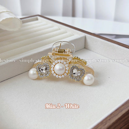 A224 - Cặp dọc Juhe crystal rhinestone butterfly Tongs pin