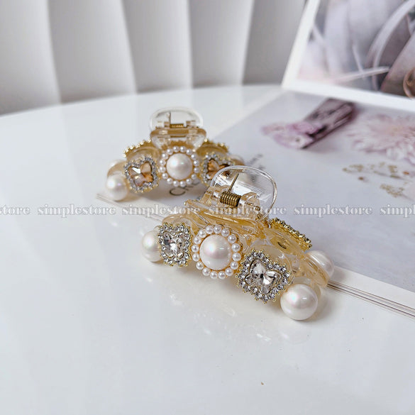 A224 - Cặp dọc Juhe crystal rhinestone butterfly Tongs pin