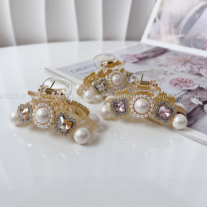 A224 - Cặp dọc Juhe crystal rhinestone butterfly Tongs pin