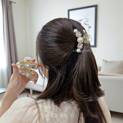 A224 - Cặp dọc Juhe crystal rhinestone butterfly Tongs pin