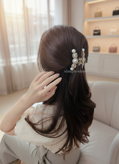 A224 - Cặp dọc Juhe crystal rhinestone butterfly Tongs pin