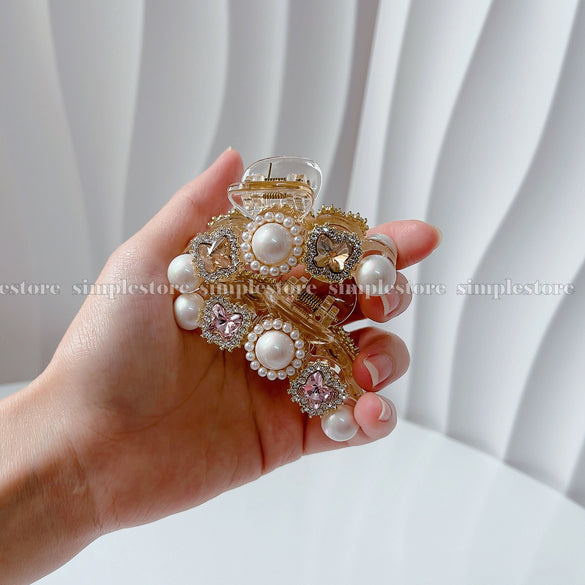 A224 - Cặp dọc Juhe crystal rhinestone butterfly Tongs pin