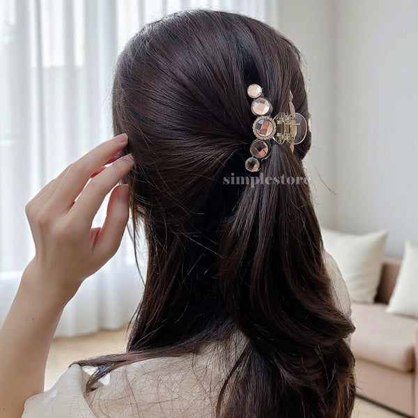 A225 - Cặp dọc Mocha crystal Tongs pin (Medium size)