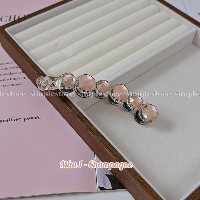 A230 - Cặp dọc Mocha crystal Banana pin (Queen size)