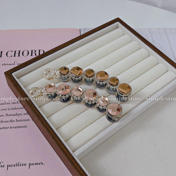 A230 - Cặp dọc Mocha crystal Banana pin (Queen size)