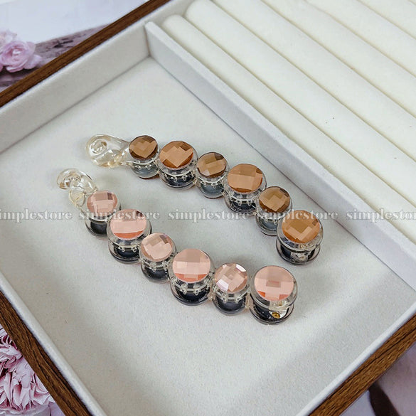 A230 - Cặp dọc Mocha crystal Banana pin (Queen size)