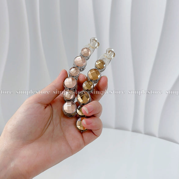 A230 - Cặp dọc Mocha crystal Banana pin (Queen size)