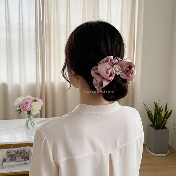 A165 - Dây buộc Bright starry Korea silk fabric hair rope