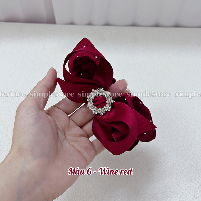 A165 - Dây buộc Bright starry Korea silk fabric hair rope