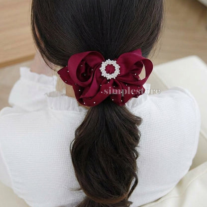 A165 - Dây buộc Bright starry Korea silk fabric hair rope