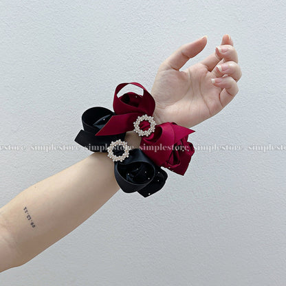 A165 - Dây buộc Bright starry Korea silk fabric hair rope