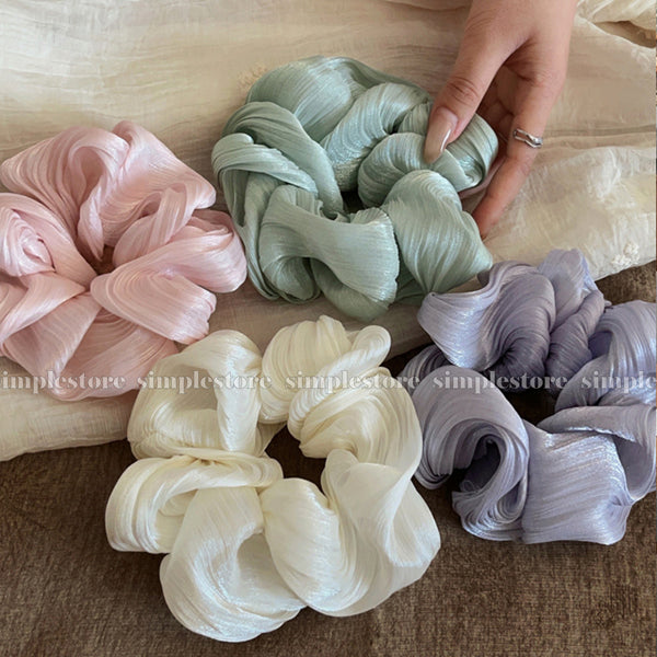 A233 - Dây buộc Jolie gentle and elegant glossy pearlescent scrunchies