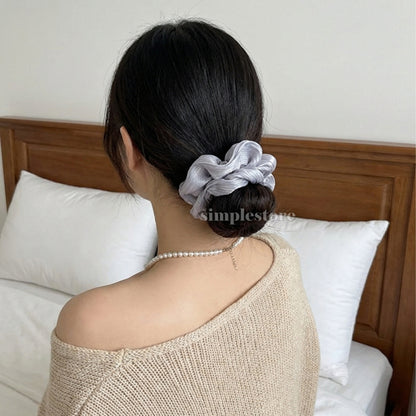 A233 - Dây buộc Jolie gentle and elegant glossy pearlescent scrunchies