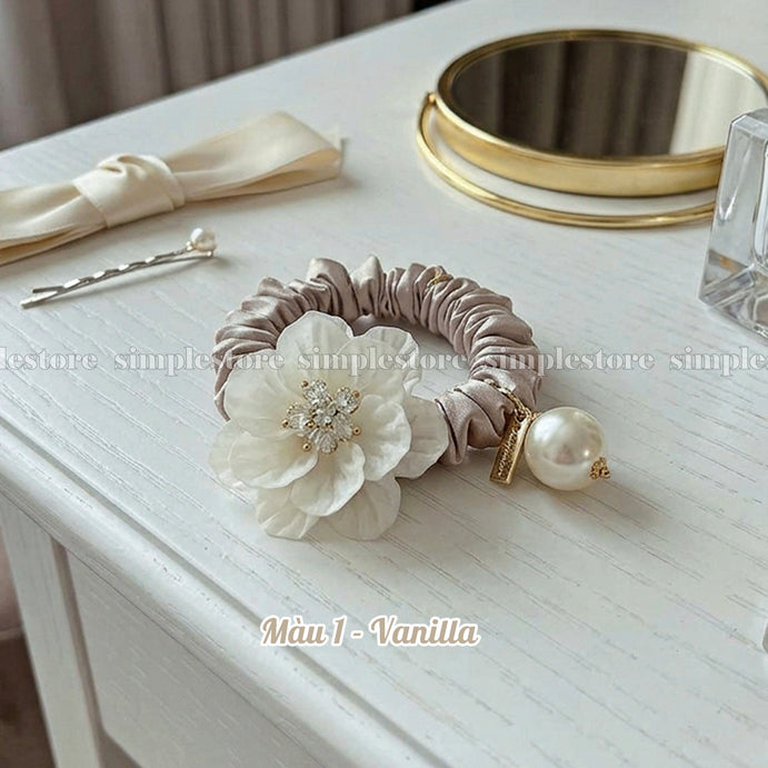 A252 - Dây buộc La Rose crystal scrunchies