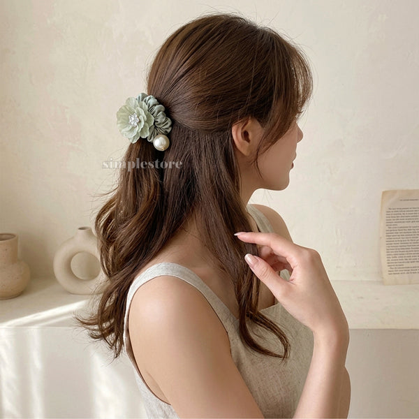 A252 - Dây buộc La Rose crystal scrunchies